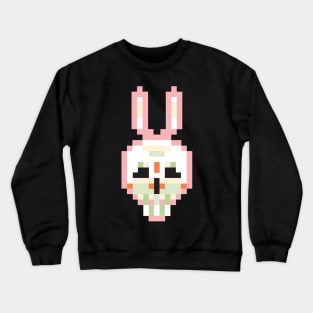 Pink Pixel Rabbit Crewneck Sweatshirt